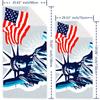 Adorable American Style Beach Towel, Freedom Theme Art, Soft Microfiber Towel, Perfect Gift For National Holiday