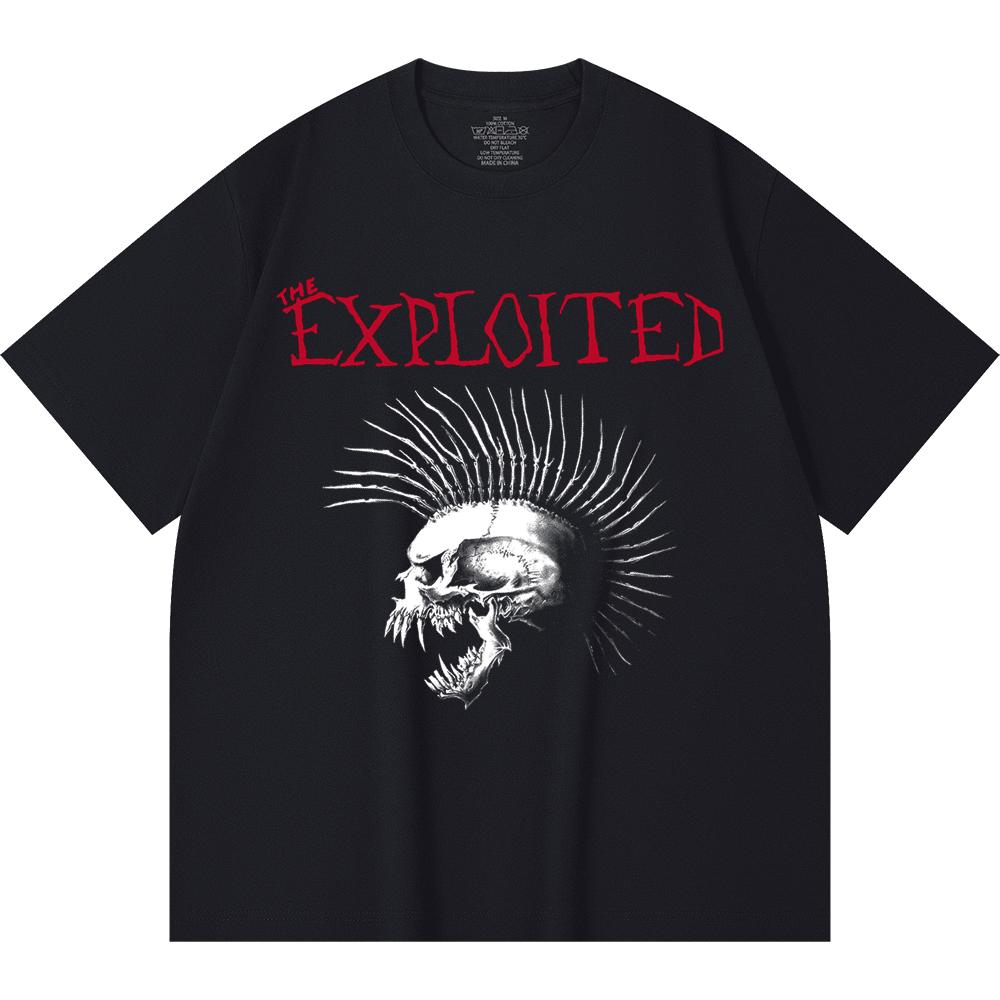 230 Gsm 100% Cotton Heavy Metal T-Shirt Rock Band Popular Music Print Unisex Heavy Cotton T Shirt