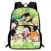One Piece 15 Inch Front Pocket Backpack for Boys Girls Best Gifts Lightweight Durable Cartoon School Bookbag for Children Travel