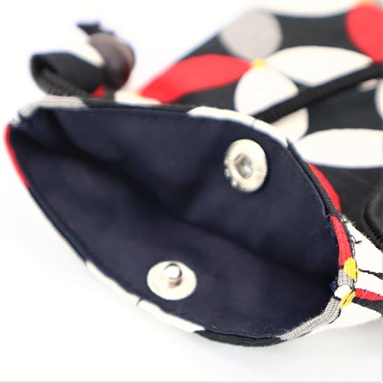 Maruzen Pochette Smartphone Accessory Pouch, Plum Blossom, Crimson Plum, Made in Japan, Pink, Approx