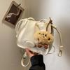 Frosted Little Girl Retro Foreign Gas Bucket Bag Niche Messenger Bag