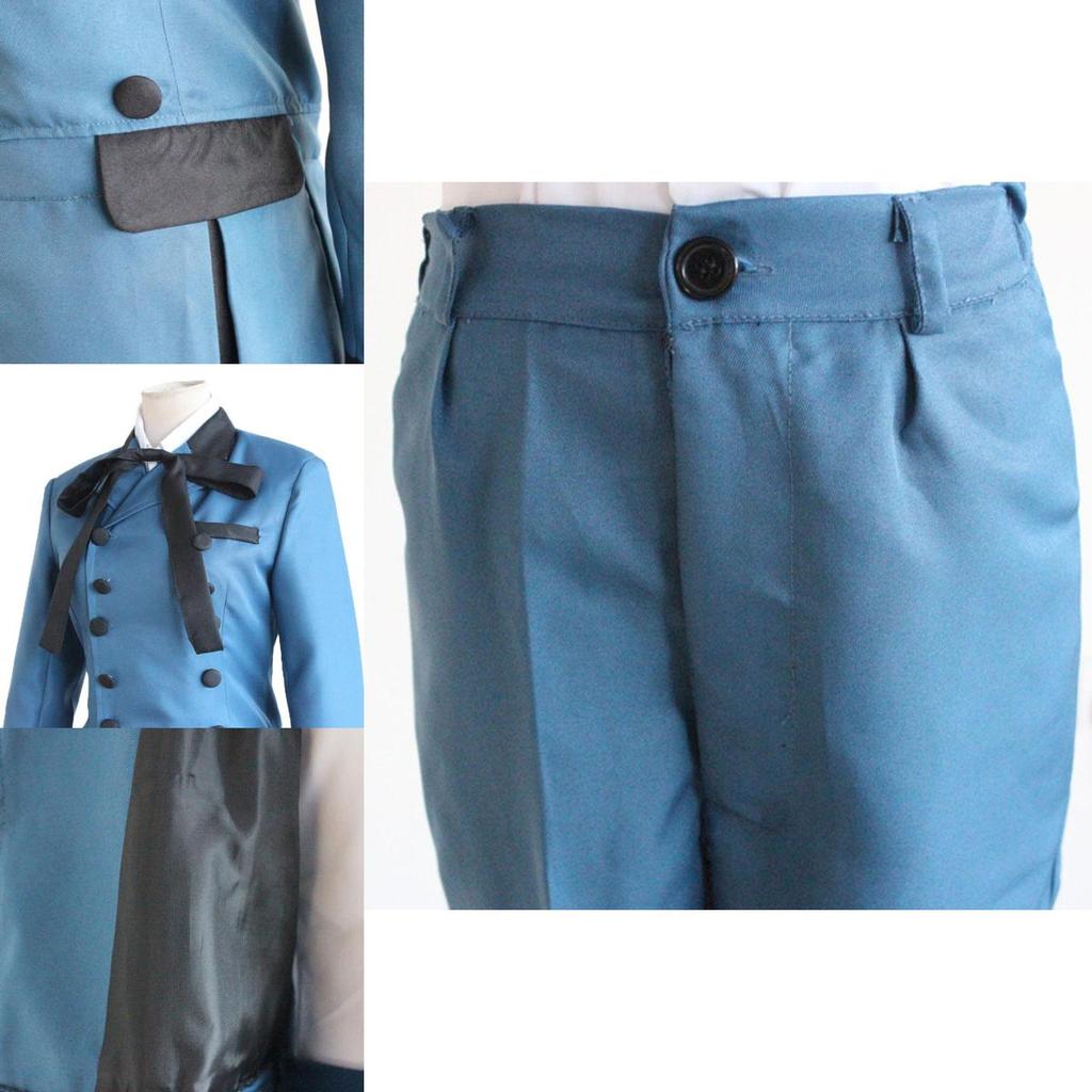 Elegant Black Butler Ciel Phantomhive Cosplay Costume Full Set For Unisex Halloween Events