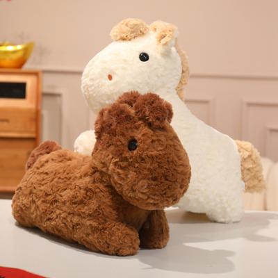 Yousheng Horse Doll Plush Toy Soft Stuffed Animal Year of The Horse Plush Cute Cartoon Horse Doll for Home Bedroom Sofa Decoration Birthday Gift