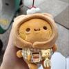 10Cm Cute Couple Bubu Dudu Plush Keychain Coffee Dessert Chef Outfit Soft Fluffy Bag Charm For Decor Gift Collection
