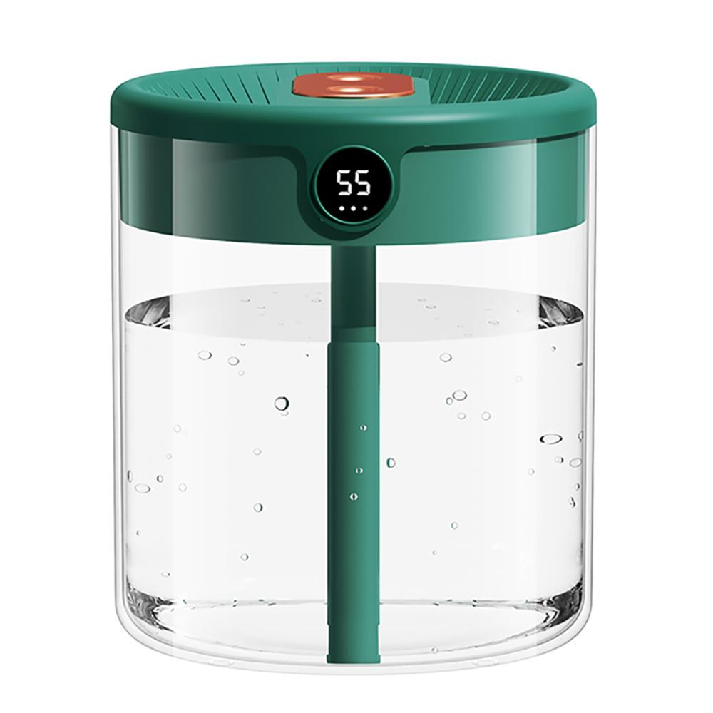 1 Pcs Air Humidifier 2L Large Capacity Double Nozzle, with LCD Humidity Display Fragrant Essential Oil Diffuser