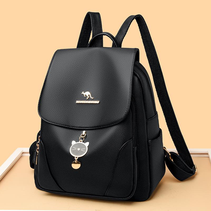 Schoolbag1011 New Backpack Women's Bag Large Capacity Three-purpose Student Schoolbag Leisure Travel Backpack Fashion Shell Bag