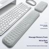 Gray Massage Texture Mouse Pad Keyboards Hand Rest Keyboards Wrist Rest Pad Wrist Support Computer for Rest