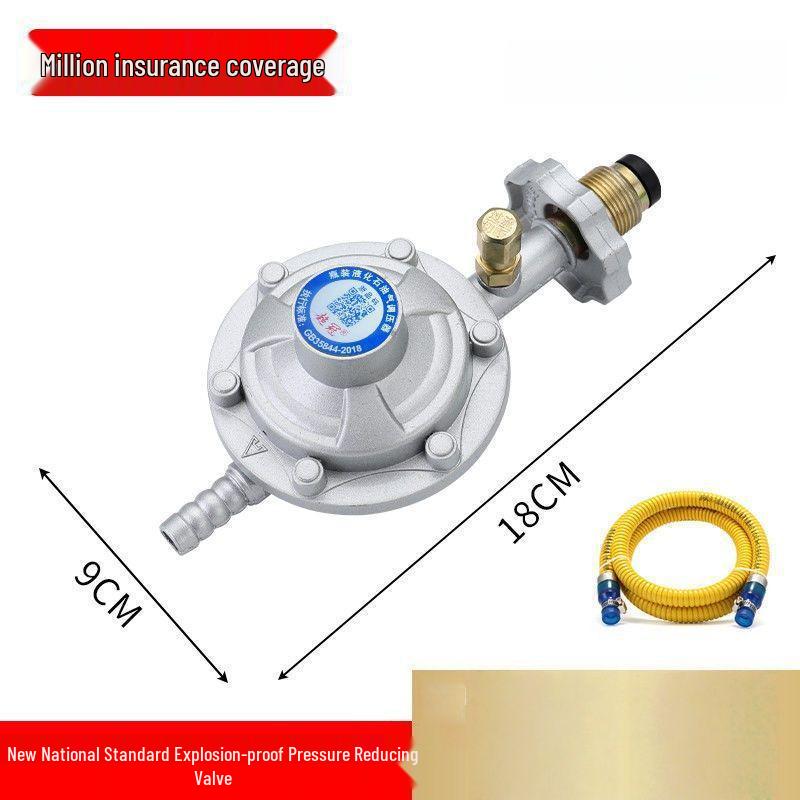 Household Gas Cylinder Safety Valve - Automatic Shut-Off & Pressure Reducing Valve
