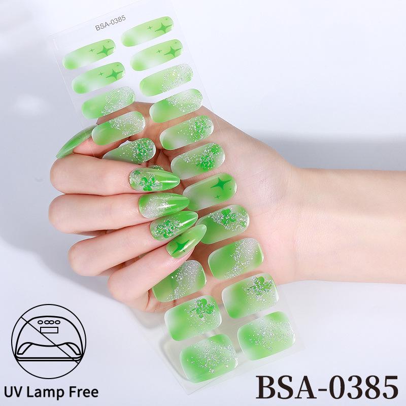 Adesivi per Unghie in Gel Impermeabili Francesi - Carini Cartoni Animati Nail Art Senza Cottura per Stili Europei e Americani