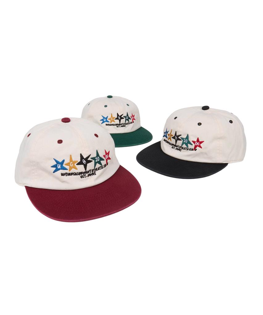 Yunibeoseugameonteu Athletic Two-Tone Washed Cap_Burgundy
