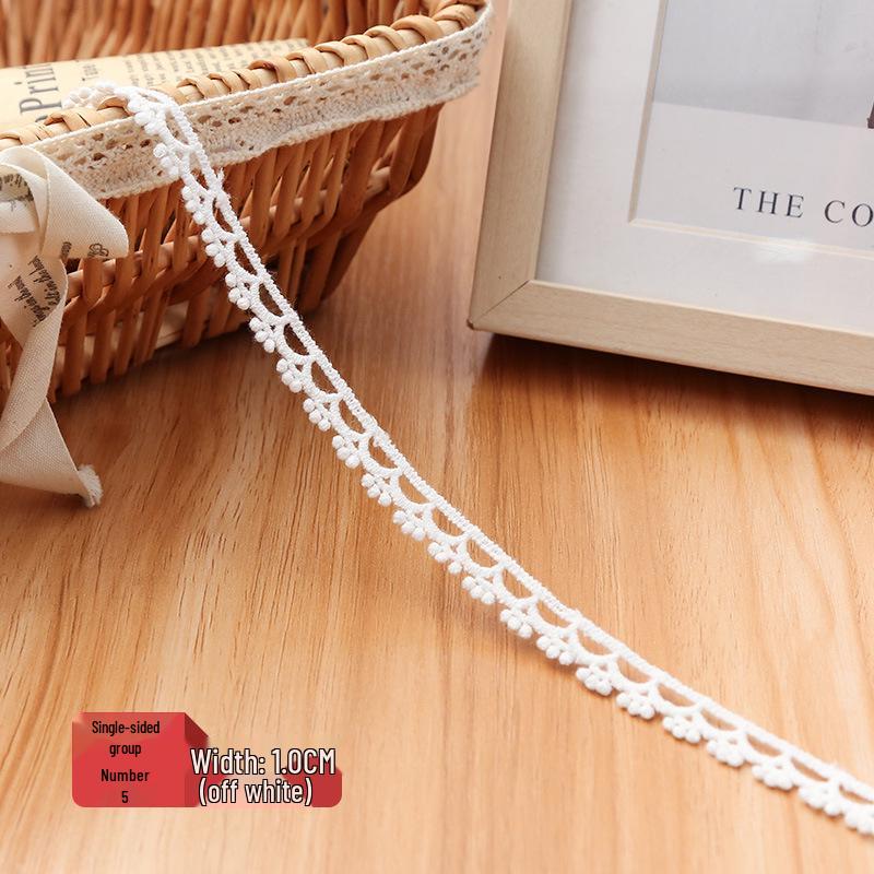 Lace-Trimmed Jute Rope Fabric for DIY Crafts and Clothing