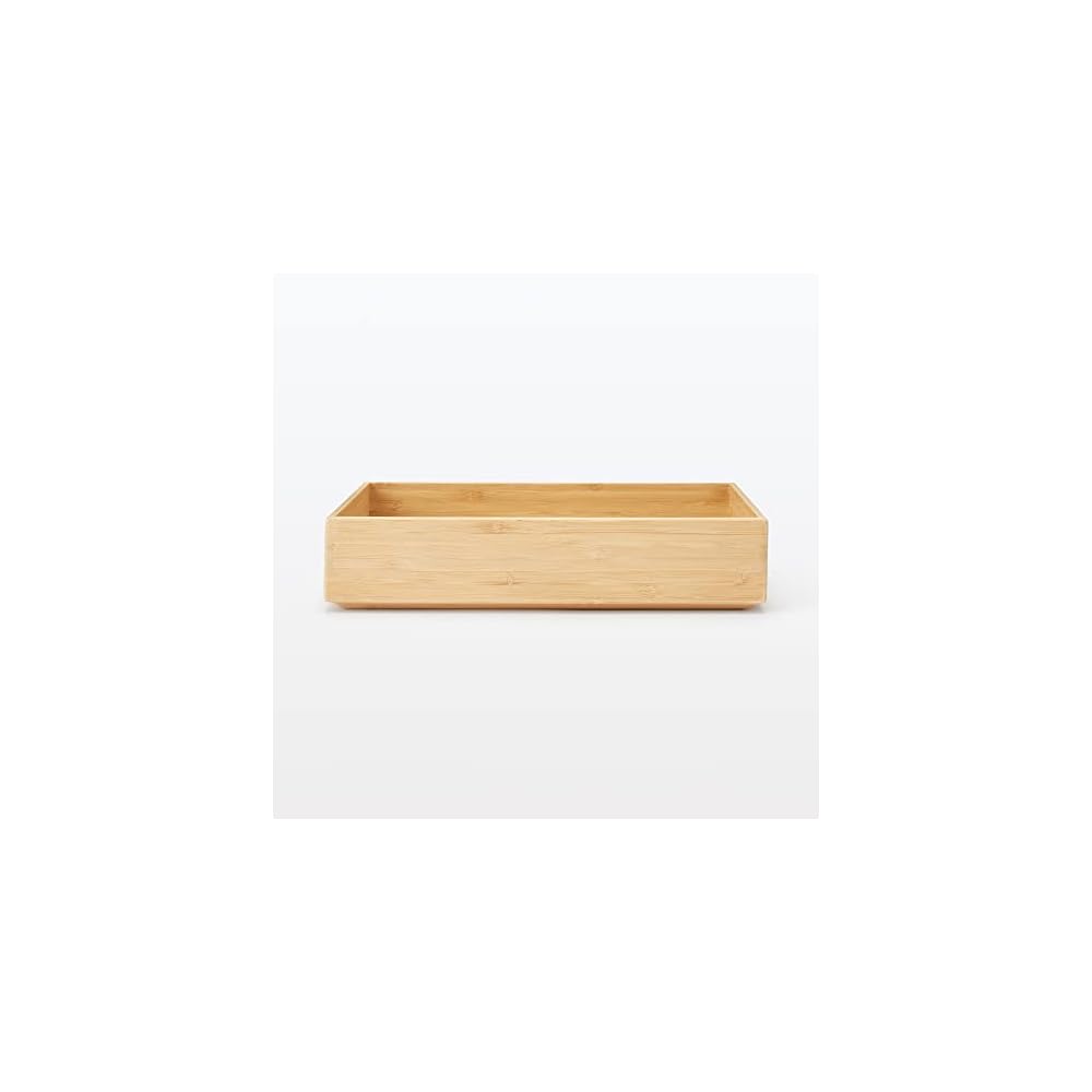 MUJI Stackable Bamboo Storage Box, Medium, 17cm (W) x 26cm (D) x 55cm (H), Item No. 12057888,