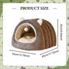 Cat Bed Enclosed Hideaway Portable Shaped Winter Warm with Removable Washable Cushion Cozy Puppy