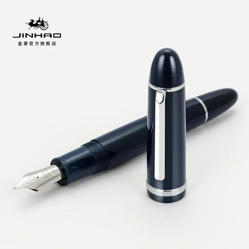 Jinhao X159 Acrylic Fountain Pen Metal Gold Clip EF/F/M Extended Fine Nib Stationery Office School Supplies Writing Pens PK 9019
