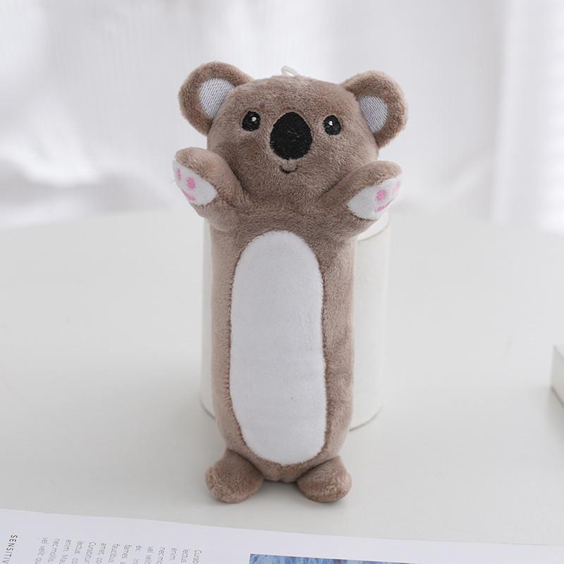 Очаровательная плюшевая игрушка-подушка Коала Уютная длинная цилиндрическая кукла-мягкая игрушка подарок коричневый