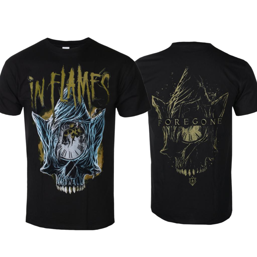 In Flames Kali Art Pattern Melodic Death Metal Band TShirt Casual Street Style Cotton TShirt For Unisex And Unisex