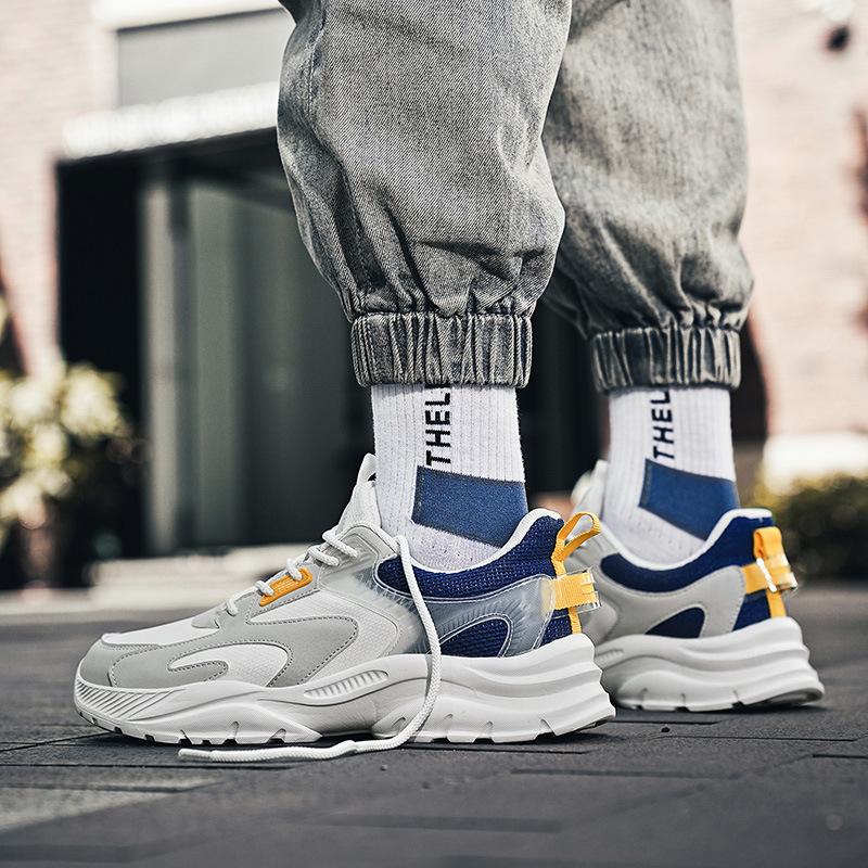 

Large size running shoes men s autumn and winter men s shoes leather surface light sports shoes work shoes casual dad shoes 48 белый