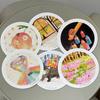 Gentle Universe Tarot Deck 78 Pcs Round Circular Tarot Cards Watercolor Art Witchcraft in Rigid Box, Double-embossed 8.8*8.8cm