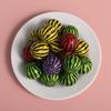 6 Pcs Bouncy Ball Kids Educational Toys Watermelon Balls Jumping Bouncing Plastic Outdoor Parent-Child Interactive Toys