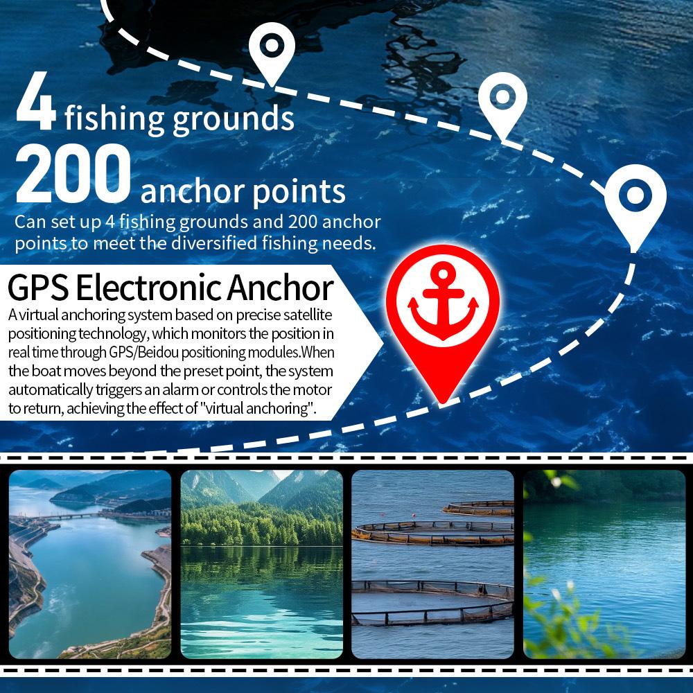 Łódź zanętowa RC Flytec V600 GPS do łowienia ryb 500M, 4 miejsca połowowe 200 punktów GPS Podwójny zasilacz Ładowność 3kg