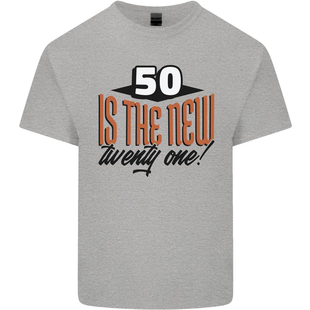 50th Birthday 50 is the New 21 Funny Unisexs Light Cotton TShirt