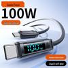 Toocki PD100W Digital Display Silicone Cable for Apple 17 MacBook, Super Fast Charging.