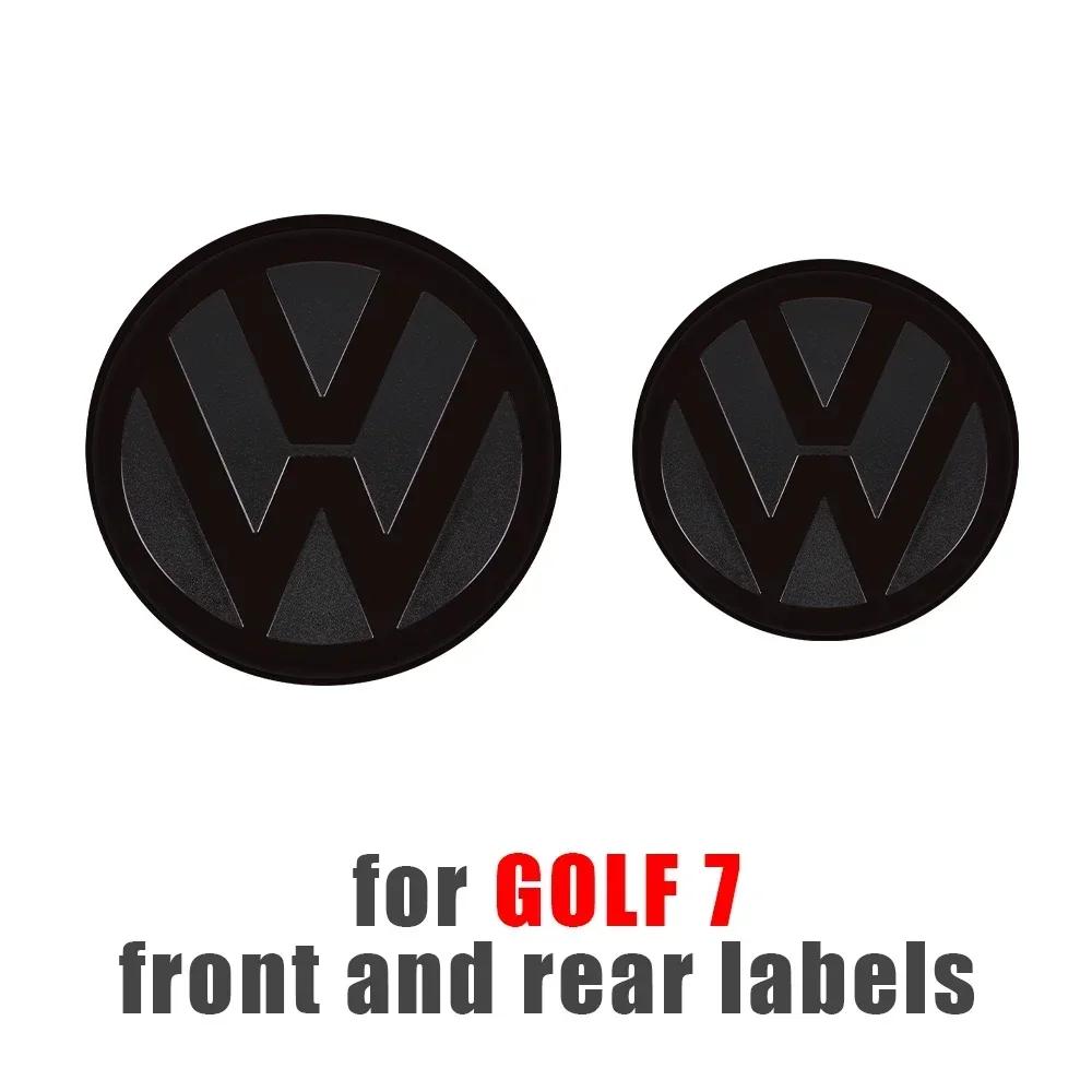 T23-Chrome Car Front Radiator Grille Replacement Emblem Rear Trunk Lid Badge Auto For Volkswagen Golf 7 7.5 Golf 8 Passat Polo 2021