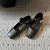 Vintage Mary Janes Women Ballet Flats Fashion Square Toe Strap Buckle Dance Walking Loafers Casual Girls Shoes
