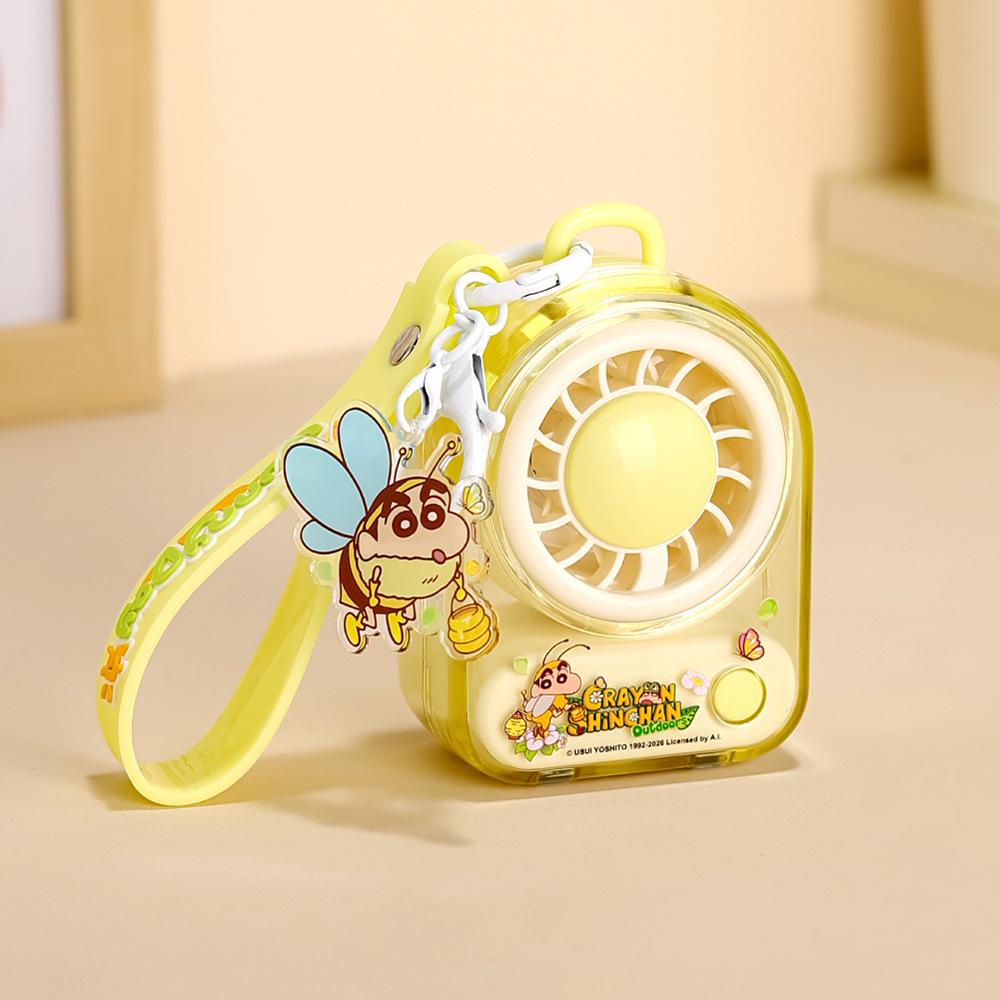 New USB Rechargeable Silent Handheld Cartoon Mini Fan for Kids and Students