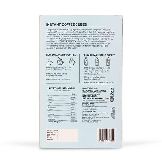 Bevzilla Gift Box of 10 Assorted Instant Coffee Cubes With Electric Frother & Enamel Mug|Date pam Jaggery | Healthy Coffee