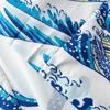 Cardigan Men Japanese Obi Male Yukata Men's Haori Japanese Wave Carp Print Coat Traditional Japan Clothing