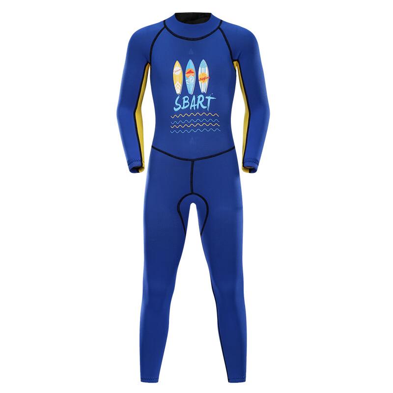 SBART 2mm Kids Long-Sleeve Full-Body Wetsuit 1183 M