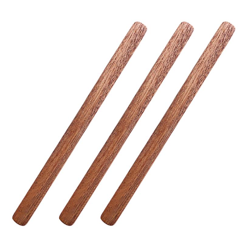 3PCS Natural Walnut Coffee Stirrer Coffee Touillets Coffee Stick Wood Tasseaux Disposable Drink Sign Coffee Stick Disposable