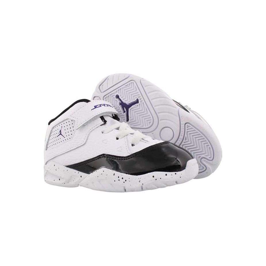 Jordan B'Loyal Abrasion Resistant Breathable Mid top Basketball Shoes White Black Infant And Toddler CK1427-115