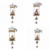 Vintage Metal Wall Mounted Hanging Doorbells Wooden Home Decor Welcome Doorbell Ornament Decorative Christmas Wall Hanging Bell