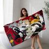 S-Soul E-Eater Anime Microfiber Blanket Quick Drying Beach Towels Oversized Printing Super Absorbent Pool Towel Blanket