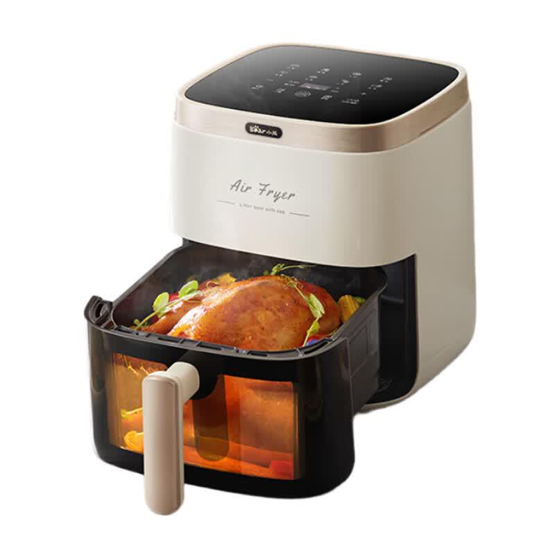 Bear 5L Smart No-Flip Air Fryer with Visible Window CN plug (adapter included)