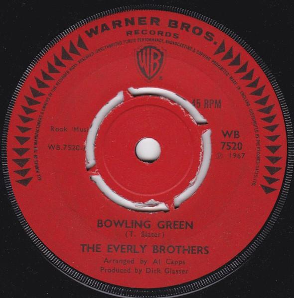 

7inch Record EVERLY BROTHERS - Bowling Green WB7520 Warner Bros. Re 1967 UK Rock Used