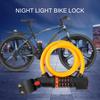 Bike Lock with Tail Light High Security Heavy-Duty Anti Theft 5 Digit Re-settable Combination Bike Cable Lock with Taillight