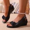 Buckle Plus Size Fashionable Casual New Wedge Sandals for Women Roman Sandals