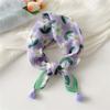 60x60cm Square Scarf Fringed Floral Kerchief Tassel Muffler Hair Bandana  Travelers