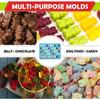 50 Gniazd Forma Silikonowa na Żelki w Kształcie Misia Słodkie Formy na Galaretkę w Kształcie Misia Cukierki Czekolada Fondant Tacki z Zakraplaczem DIY Narzędzia do Dekoracji Pieczenia