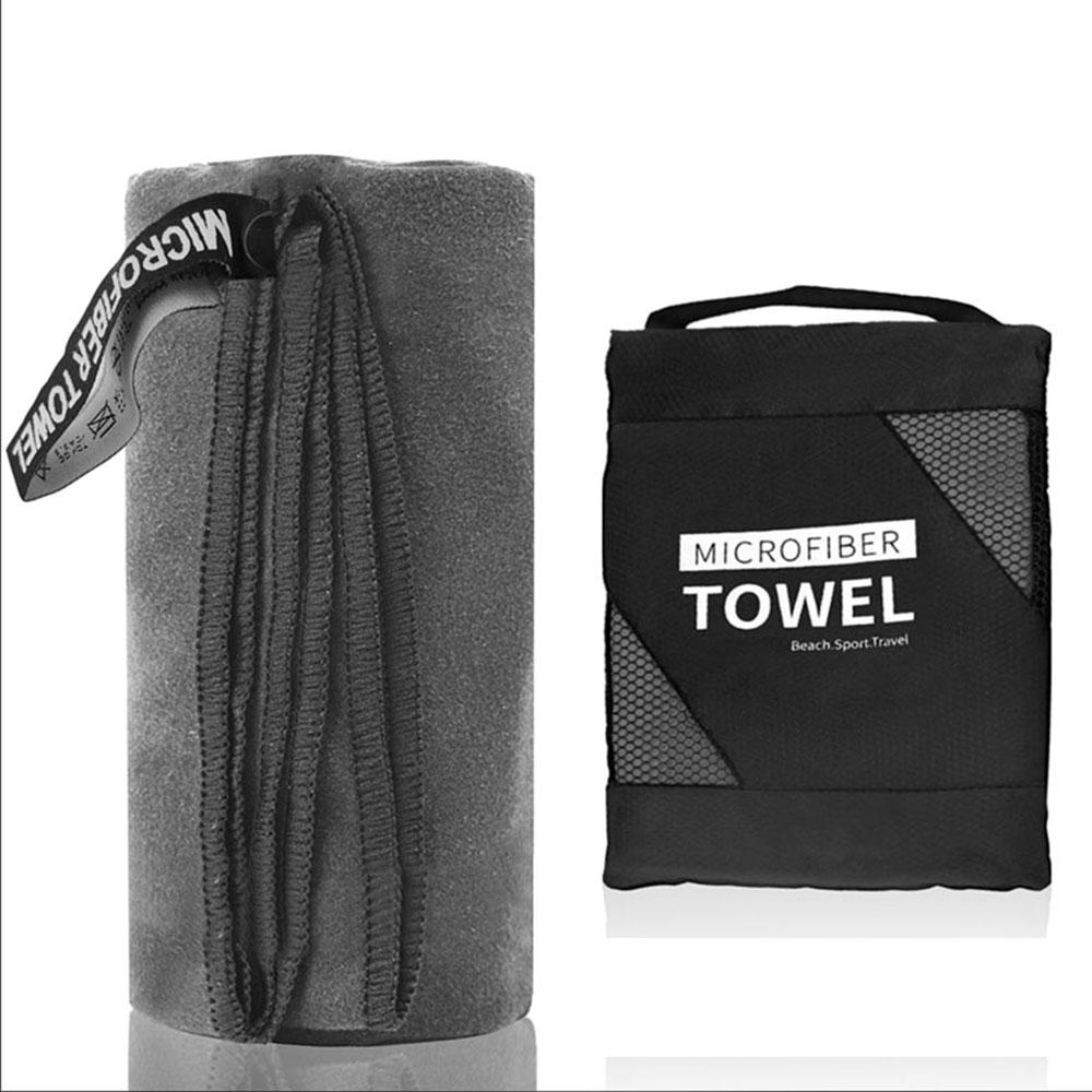 Toalha Esportiva Secagem Rápida Microfibra Super Absorvente Leve Academia Praia Para Fitness Natação Viagem Portátil Bolsa de Rede Multi