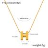 French Retro Heart Teardrop Glass Pendant Gold-Plated Necklace