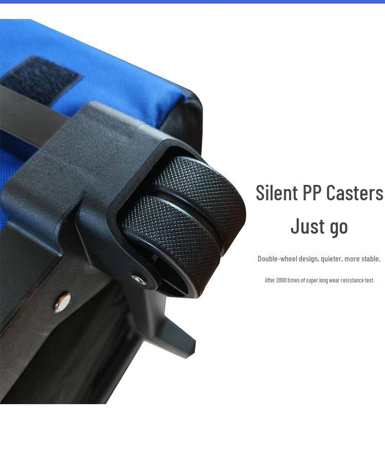 Foldable Large-Capacity Insulated Trolley Bag for Outdoor Travel and Picnics