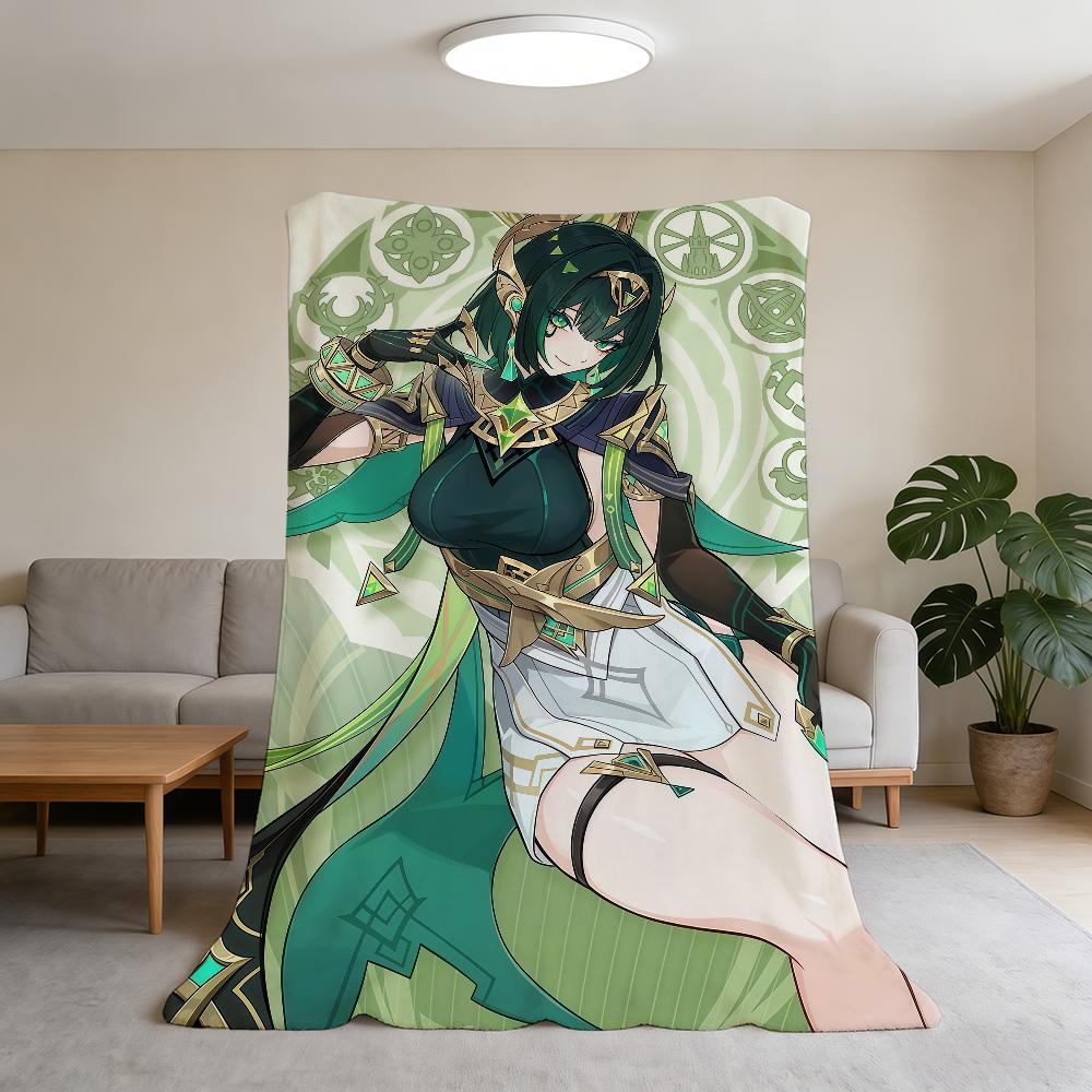 characters Blanket Super Warm Comfortable Nefer Game Plush Throw Genshin Blanket Child Impact Home Sofa New Bedroom Gift