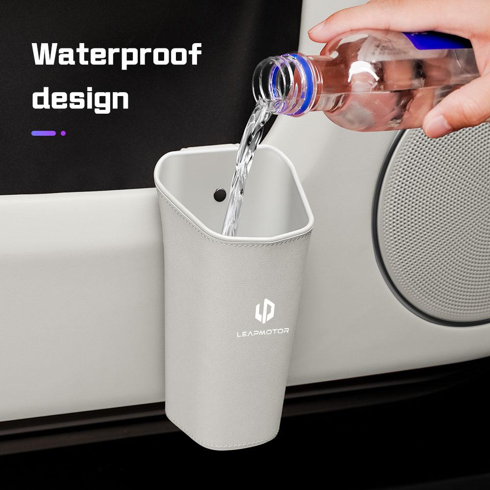 For Leapmotor T03 S01 C11 C01 C10 C16 B10 Series Car Door Water Cup Holder Backrest Hanging Storage Box Waterproof Trash Can