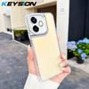 KEYSION Fashion Laser Gradient Colorful Phone Case for Redmi 13 12 5G Soft TPU+PC Shockproof Back Cover for Xiaomi POCO M6