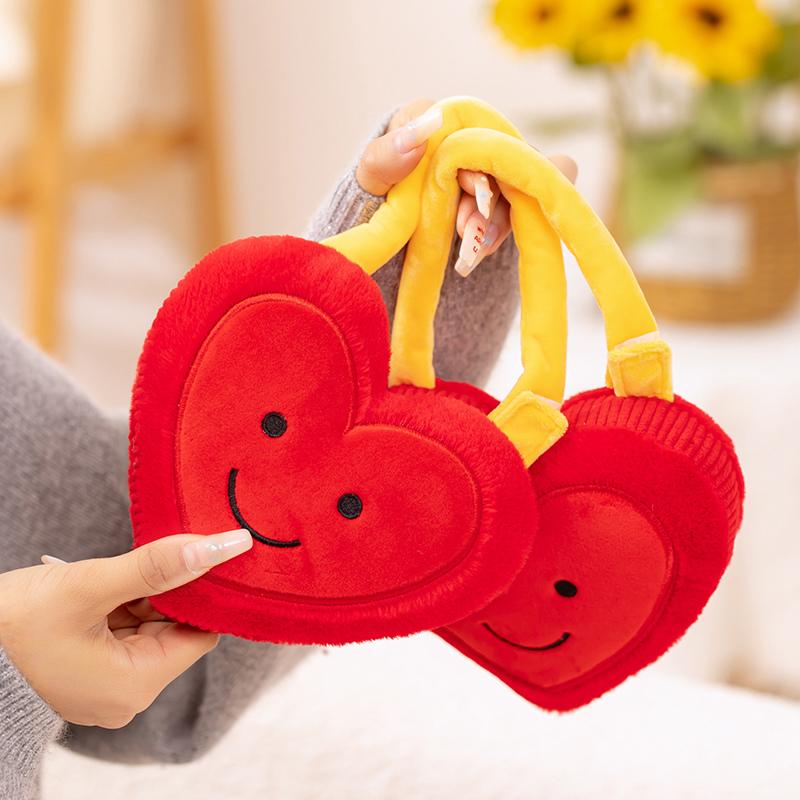 Cute Love Lock Heart Stuffed Plush Toys Valentine's Day Romantic Gifts For Girlfriend Heart Plushies Doll