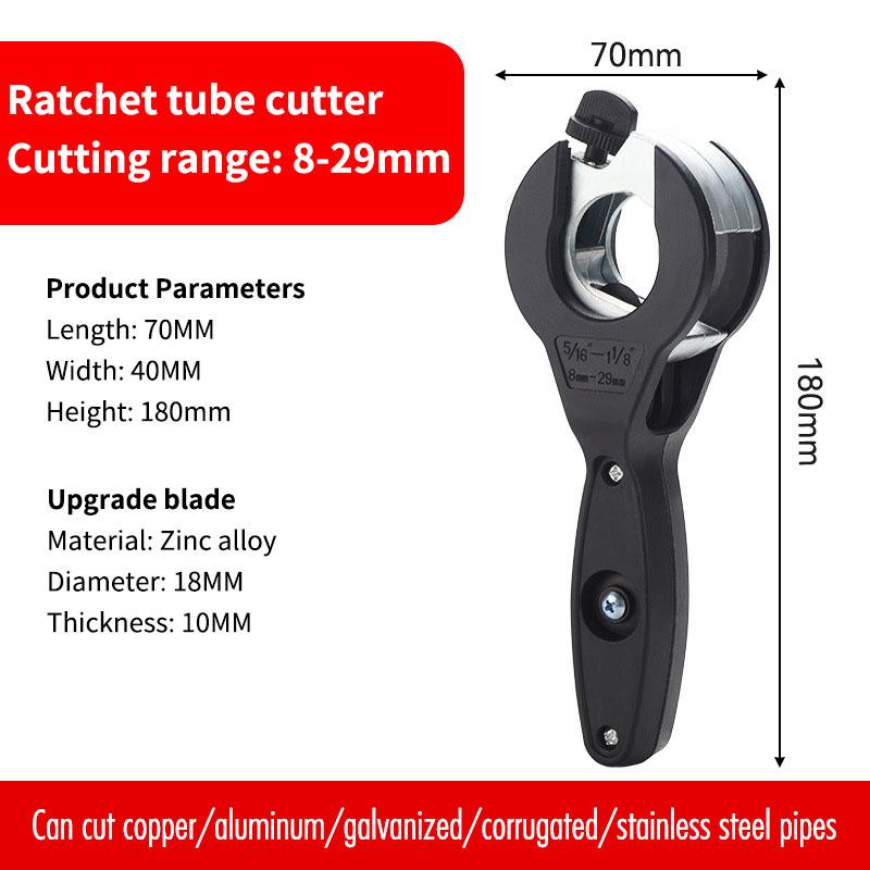 Ratchet Type Pipe Cutter Suitable For Cutting Metal Pipes Of 8-29/6-23Mm Hose Cutting Pliers Pipe Maintenance Tools Easy To Use Set